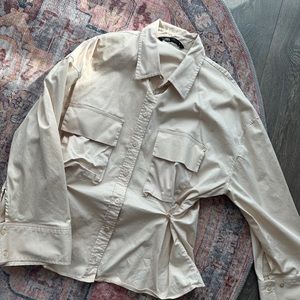 Cinched waist shirt from Zara